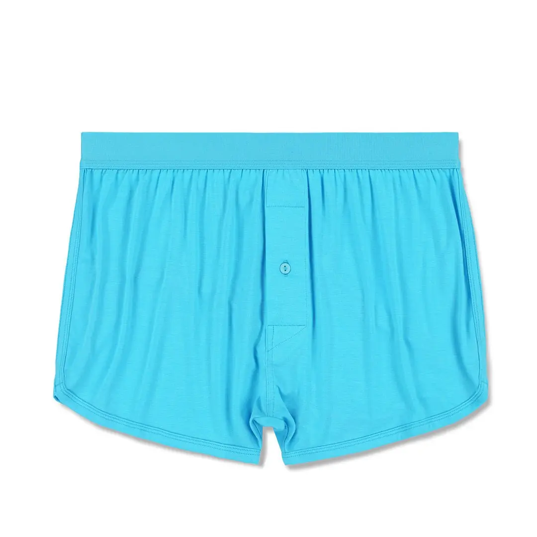 C-IN2 Minimal Runner Boxer Bobby Blue for Men | Breathable Modal Fabric with a Soft, Lightweight Feel | Easy Fit with Classic Button Fly Closure