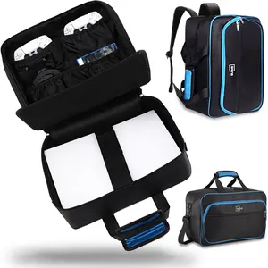 Carrying Case with Shoulder Strap & Handle, Large Capacity Storage Bag, Protective Travel Laptop Case Bag Compatible with PS5/15.6 Inch Laptop, Suitable for Business Trip Travel Stay Work Commute, Waterproof Computer Bag