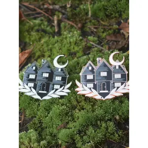 Classic Witch House Pin LASERBRAIN