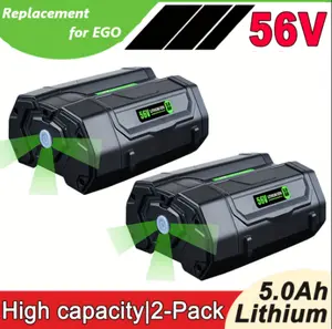 2-Pack 56V Max 5000mAh Li-ion Battery for EGO Power Tools - Compatible with EGL1828, BA5600T, BA1400, BA2800, BA4200 Charge Controllers & Home Improvement Accessories