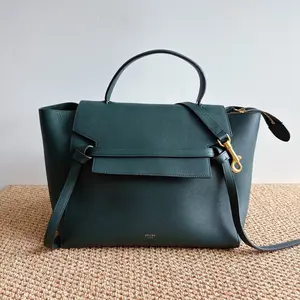 Pre-owned Celine Belt Micro — Dark Green Catfish Bag