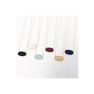 Oval Druzy Necklace - Final Sale