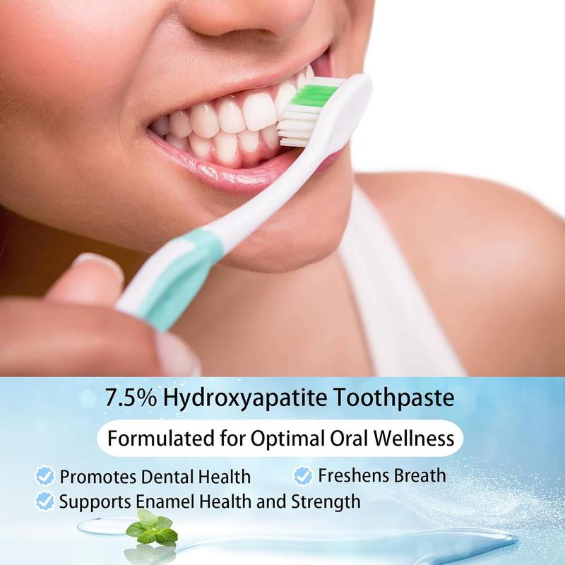 Beamach 7.5% Hydroxyapatite Toothpaste | Enamel Repair, Teeth Whitening, Gum Care, Fluoride-Free Gentle on Sensitive Teeth, Fresh Mint Flavor, 4.23 oz