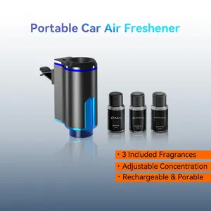 Car Freshener Intelligent Car Air Purifier Essential Oil Vent Spray Diffuser Long-Lasting Fragrance Plastic Enclosure Portable Car Diffuser