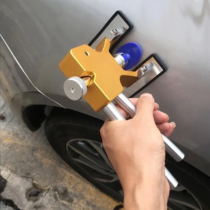 Car Paintless Body Dent Repair Tool, Dent Repair Kit Car Dent Puller Tabs Removal Body Damage Fix, Drivers Car Repair Tools – DIY Auto Body Repair, Ha