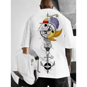 One Piece Monkey D Luffy Men Women T shirt Summer Autumn Anime Pattern Short Sleeve Retro Loose Parent Child Wear Round Neck Casual Sports Streetwear Comfortable Top Unisex Tee Oversize