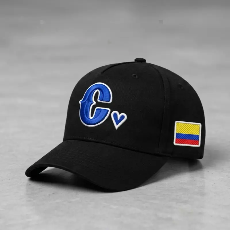 Colombia Inspired Embroidered Hat unisex Adjustable Baseball Cap