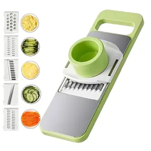 Multi-Functional Kitchen Vegetable Cutter, Stainless Steel Potato Carrot Slicer, Hand Protector, Time-Saving Kitchen Tool