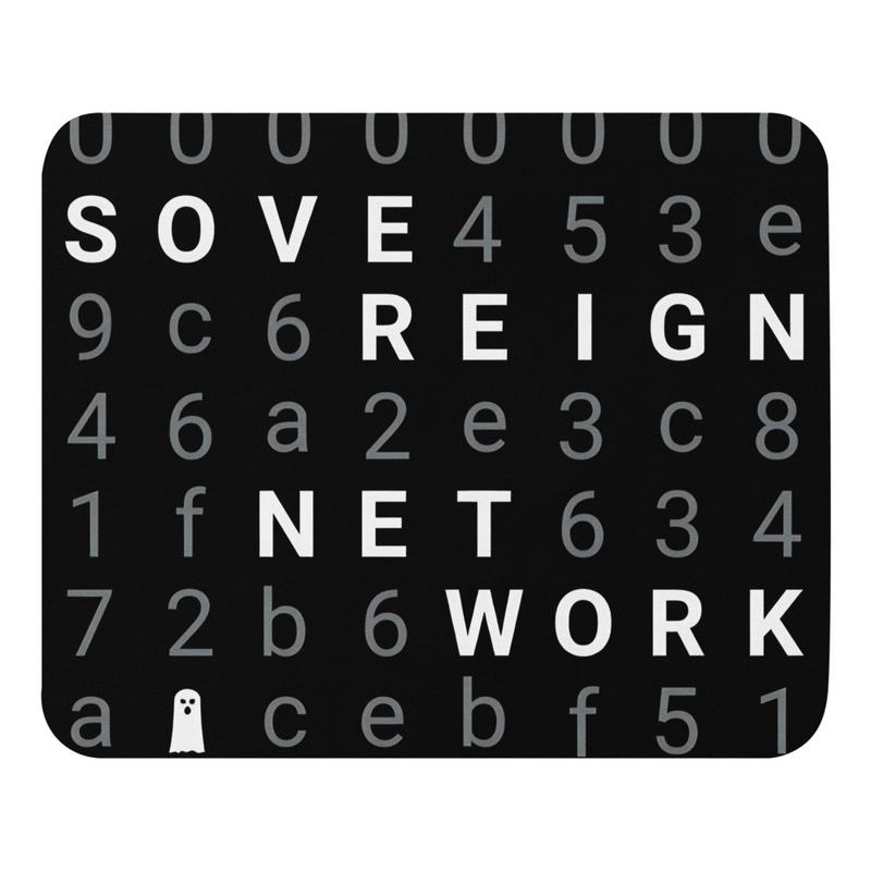 Sovereign Network Hash Mouse pad (WHITE DESIGN)