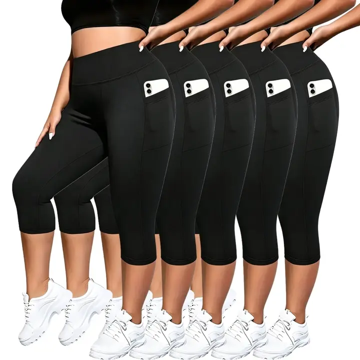 Leggings High Waisted Yoga Pants for Women with Pockets Capri Leggings for Women Workout Leggings for Women Yoga Capris