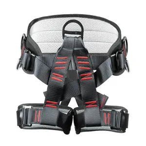 2PCS Climbing Harness for Men, ANSI & ASTM certification, Thickened Polyester Safety Belt, Professional Half Body Harness for Rock Climbing, Rappelling, Tree Climbing & Outdoor Adventure Fathersdaygift Protective Gear