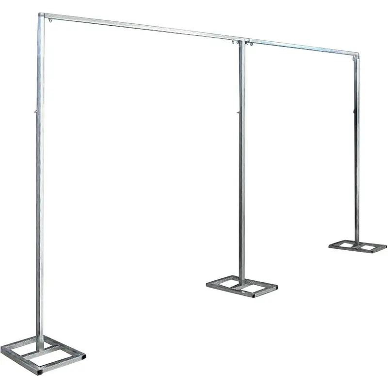 Adjustable Heavy-Duty Rectangular Backdrop Stand Arch Kit - 20x10 ft Size (3m/9.84ft), 3 x Large Base, 10kg Steel Base, for Wedding Parties, Indoor/Outdoor Use