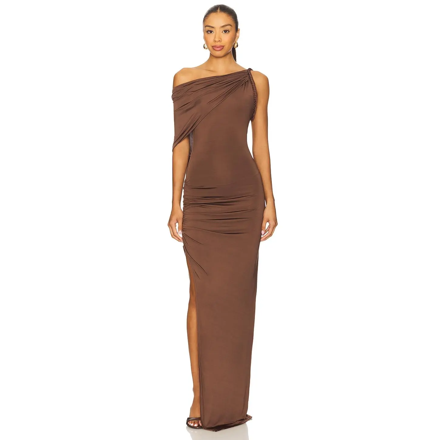 Lovers and Friends Francine Gown in Chocolate Brown - TikTok Shop