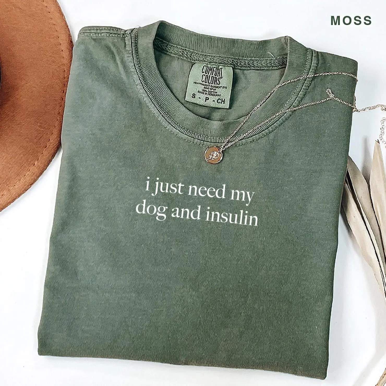 Comfort Colors I Just Need My Dog And Insulin Shirt, Funny Diabetes Shirt, Diabetic Gift, Dog Lover Shirt