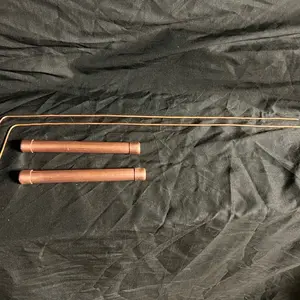 Copper dowsing rods with copper handles Copper dowsing rods with copper handles