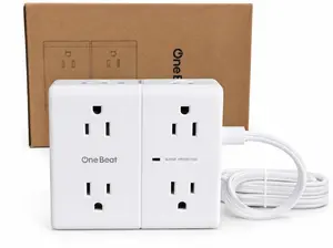 One Beat Desktop Power Strip 8 Outlets 2 USB 2 C Ports And 5 Ft Cord