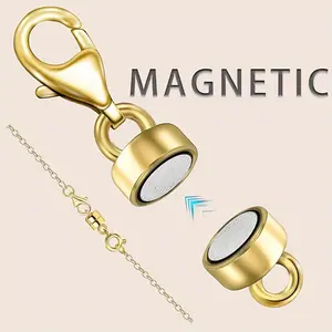 Magnetic Necklace Clasps And Closures with Lobster Clasp Magnet Jewelry Clasps Converters for Bracelet Necklaces Chain Christmas & Halloween gift