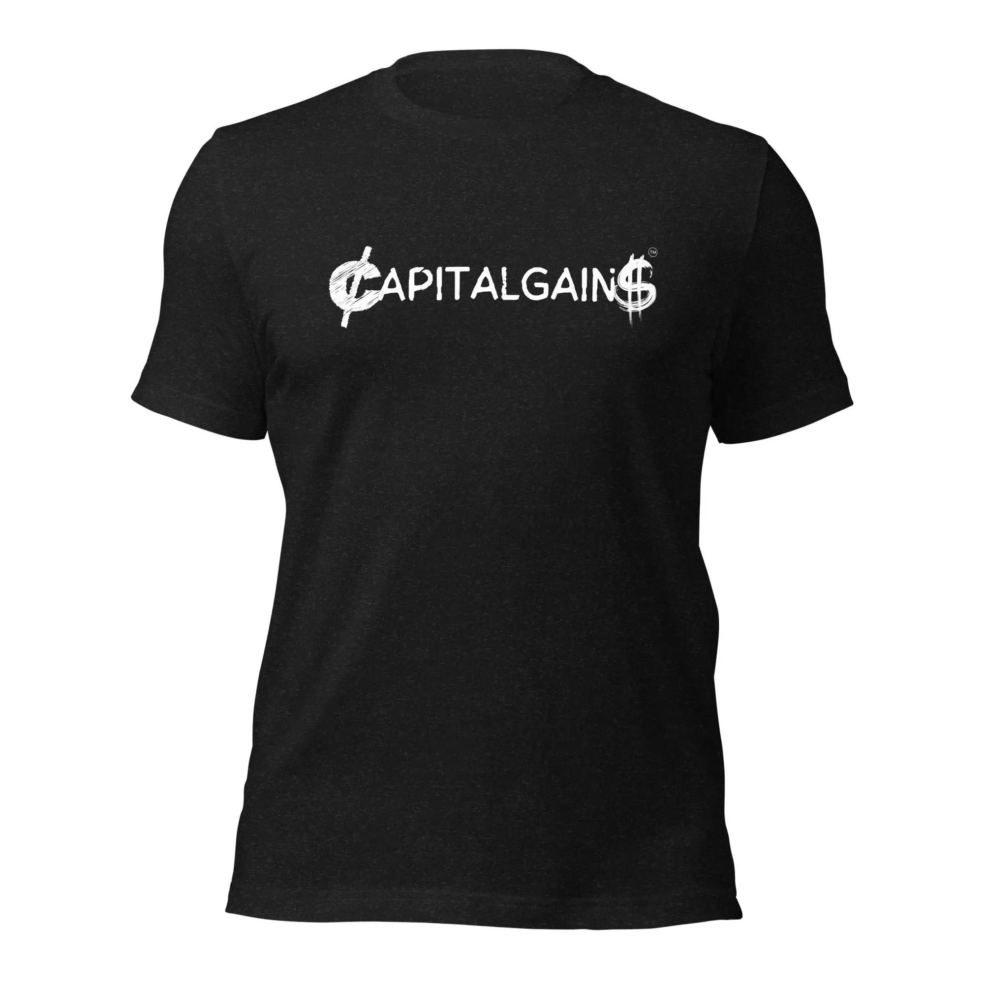Capital Gains Startup Owner T-Shirt - Short Sleeve Cotton Tee with Graphic Design, Casual Style for Men