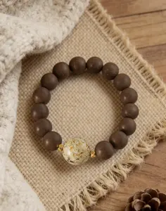 Wearable Aromatherapy Sweet Olive Floral Incense Beads 100% Herbal and Flower handmade Bracelet  Healing Aromatherapy Energy Boost Portable Stress Reliever