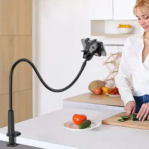 80cm Phone Holder Stand Lazy Bracket Headrest Bed 360 Flexible Long Arms Clamp Mount For iPhone Samsung and 3.5~6.7" Device2026