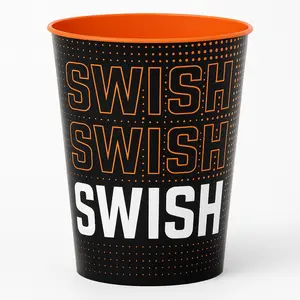 "Swish" Basketball Themed Plastic Favor Cup - 16 oz
