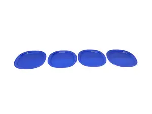 Royal Blue Set of 4 Plates 24x24 cm for Elegant Dining Experience & Special Occasions