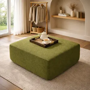 【Only 1 Gift Per Customer】【Matching Sofa Color】CAODOC 29 x 37 x 16 Inch Square Ottoman for Boneless Couch and Modular Sectional, Large Floor Pouf Footrest Floor Cushion for Sectional Couch Sofa, Living Room Bedroom Decor, Works as Bean Bag Chairs