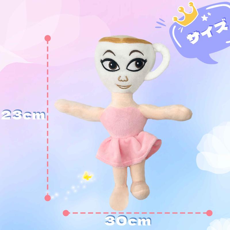 Tung Tung Sahur cappuccino plush doll - expressive eyes, soft polyester fabric for home decoration and gifts, playable design Perfect gift for boys and girls on birthdays or holidays such as Christmas and  Huggable Stuffed Animal Kawaii Stuffed Animals