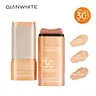 QIANWHITE Mineral Sunscreen Face Sunscreen Stick - Korean Skin Tinted Sunscreen for Face with SPF, Zinc Oxide Face Sunscreen for Women with Titanium Dioxide, Travel Size Facial Sun Screen Protection