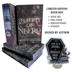 Property Of Necro - Dark RH Romance - Limited Edition Sprayed Edge Book Box - Signed By Author Bink Cummings