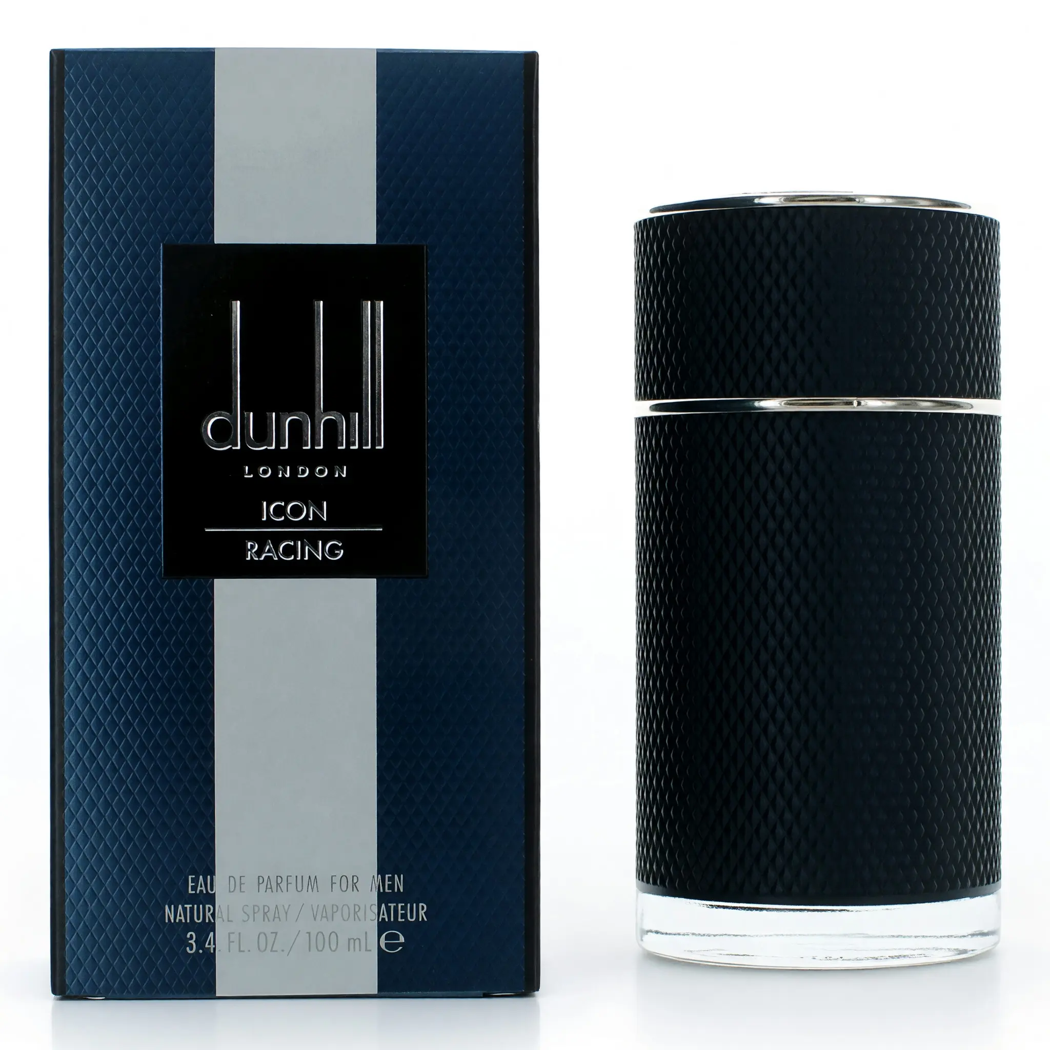 Dunhill Icon Racing Blue by Alfred Dunhill, 3.4 oz EDP Spray for Men, Aquatic And Woody, Masculine Aroma, Men's Fragrance, Masculine Aura, Sea Salt, Ambergris, Citrus, 3.4 Fl Oz