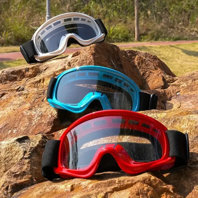 Professional Ventilated Motocross Goggles, Dirt Bike Goggles, Outdoor Riding Goggles for Children, Boys & Girls, Ideal for Off-Road Biking & Motorcycle Riding, Motocross Gear, Motorcycle Protective Gear