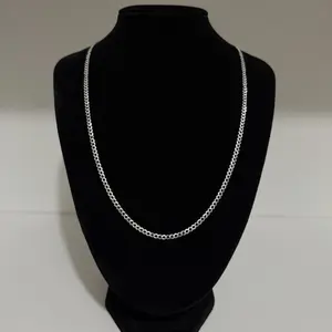 Cadena Cubana de 3mm de Plata 925 Méx