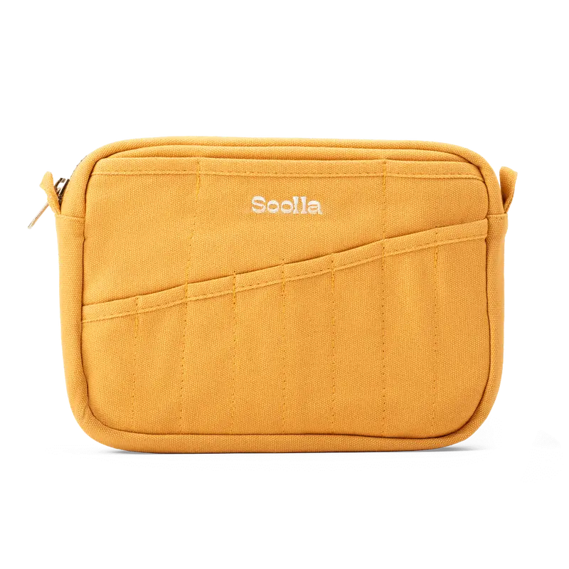 Soolla® Studio Pouch, Sedona – 20-Pocket A5 Stationery & Art Tool Organizer with YKK Zipper
