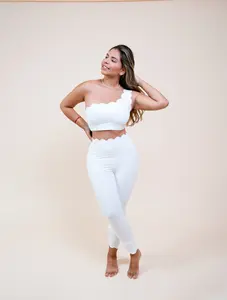 Scalloped Seamless Shaping Set – 2 Piece Workout & Lounge Wear