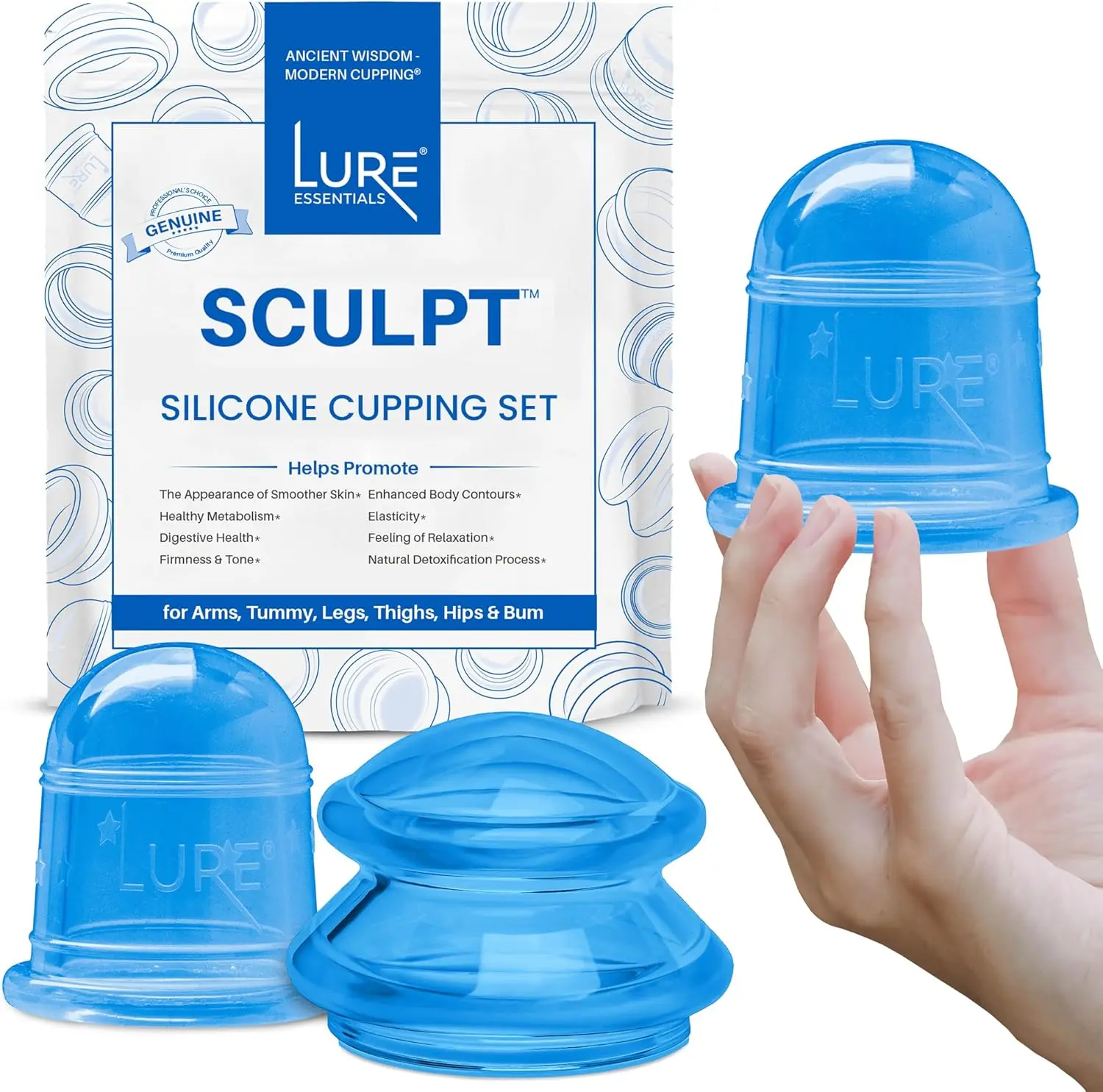 Silicone Cupping Therapy Set Vacuum Massage Cups for Body Care