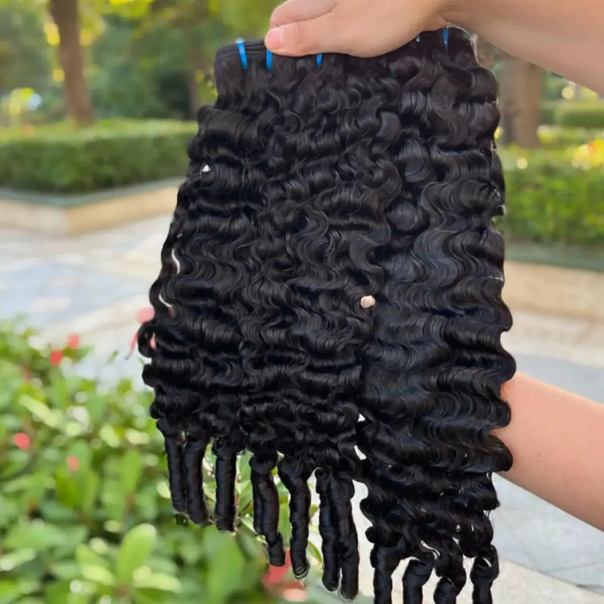 Megeen Hair Burmese Curly Bundles Human Hair 100% Unprocessed Human Hair Bundles 1/3/4 Bundles Deals Human Hair Extensions 12A Burmese Curly Human Hair Bundles for Black Women Natural Black Spiral Curly End Human Hair Weft Extensions