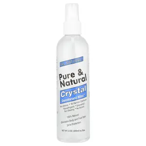 Thai Deodorant Stone Pure & Natural, Crystal Deodorant Mist™, Unscented, 8 oz (240 ml)