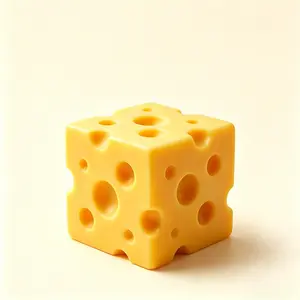 Squishy Cheese Block - Yellow, moldable fidget Toy with Squeeze Feature, Ideal for Play and Relaxation
