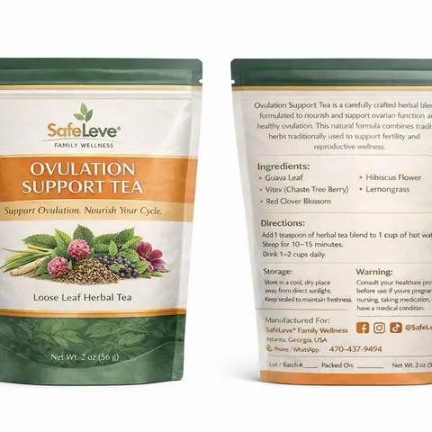 Caffeine-Free Wellness Tea - Loose Leaf Botanical Tea Blend Beverage with Vitex Fruit Herbal Infusion, Easy-to-Brew Drink