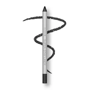 Wunder2 SUPER-STAY LINER Makeup Eyeliner Pencil Long Lasting Waterproof Eye Liner, Color Black Glitter