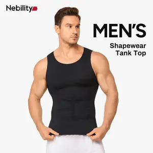 【Clearance】 Men's Shapewear Compression Tank Top Seamless Stretched Casual Bottoming Vest Wife Beater Shirt 【Clearance】 Men's Shapewear Compression Tank Top Seamless Stretched Casual Bottoming Vest Wife Beater Shirt