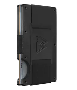 Minimalist Wallet for Men - Credit Card Holder & Cash Strap, Slim RFID Wallet I Scratch Resistant, Easily Removable Money & Cards, Mens Wallets