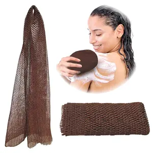 African Net Sponge, Reusable Exfoliating Bath & Shower Loofah Sponge for Body & Face, Gentle Scrubber for All Skin Types, Exfoliating Net Sponges for Men & Women