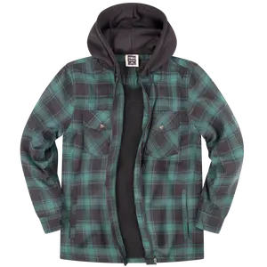 Mens Zip Up Fleece Flannel Jacket Regular and Big Mens