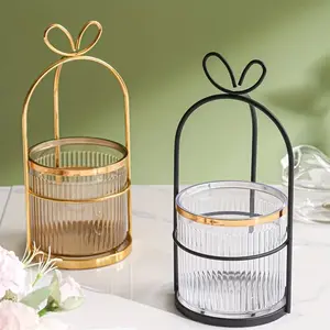 Nordic Simple Luxury Bowknot Decorative Vase and Basket Set, Flower Vase, Perfect for Living Room Decoration and Storage, Elegant Home Decor