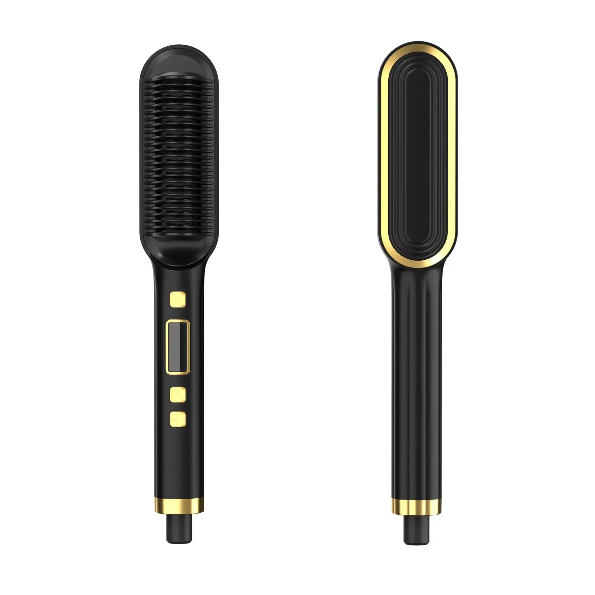 Beige Hair Straightener Comb Styling Tool Hair Curler Salon Hair waver Brush Plug - Comfort revlon