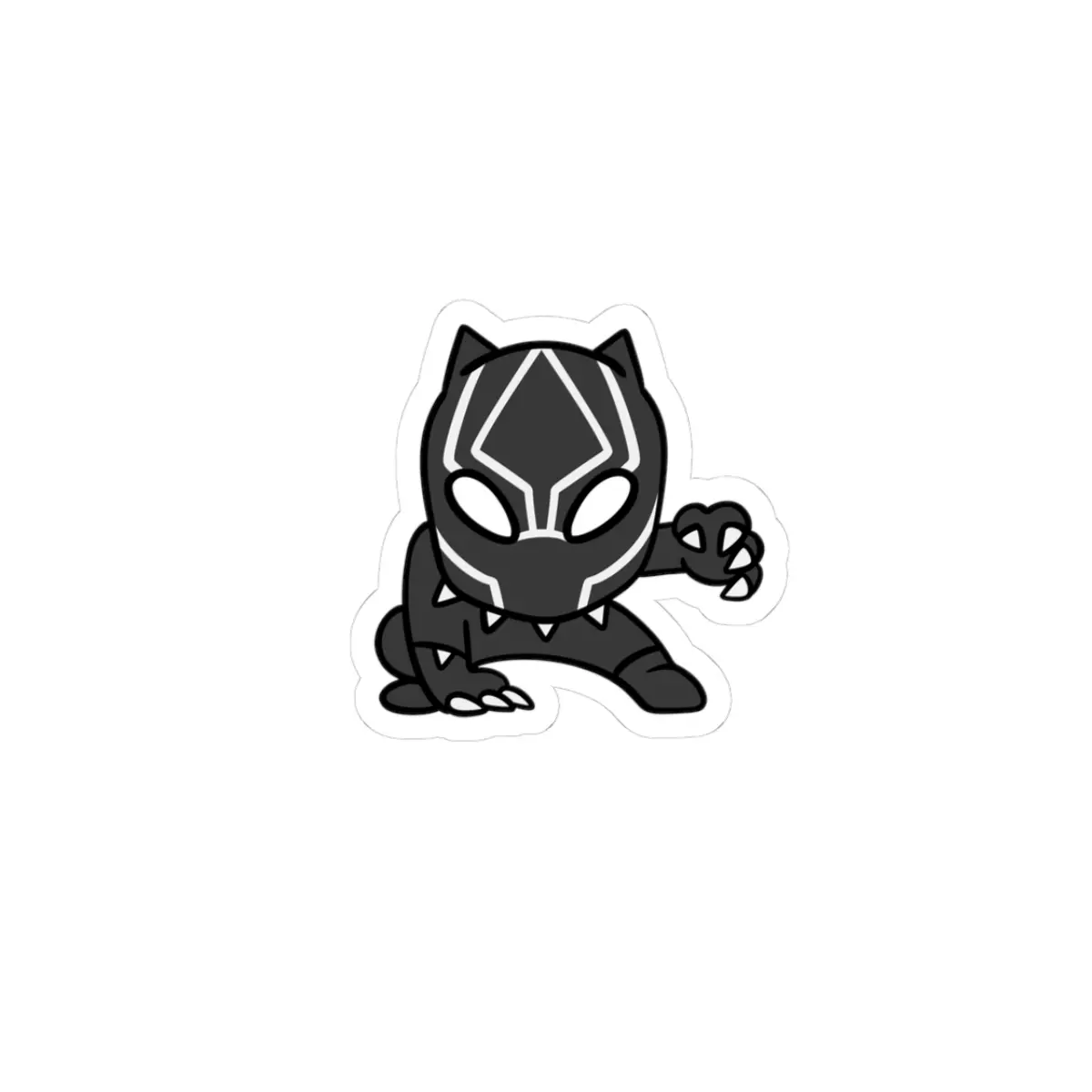 Black Panther Kiss-Cut Stickers - Cool Artwork for Laptops, Water Bottles, Notebooks, Gifts for Fans, Collectibles, Comic Lovers