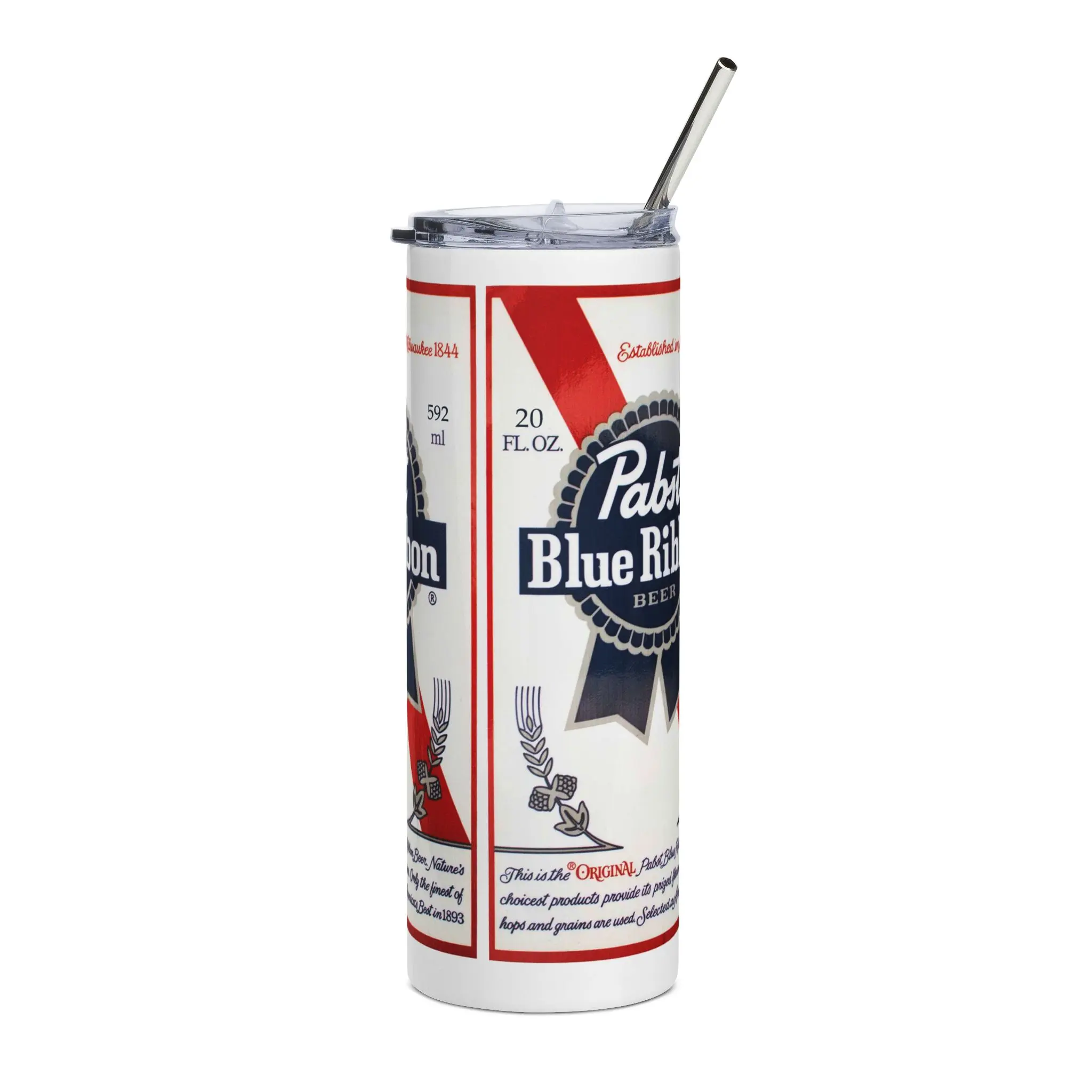 Pabst Blue Ribbon Logo 20oz Stainless Tumbler