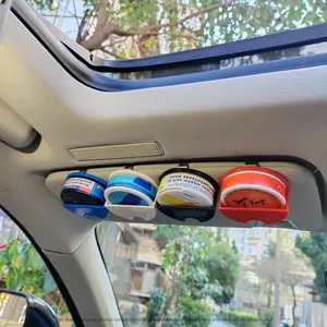 Upgraded Car Visor Dip Can Holder – Strong ABS, Universal Fit for ZYN, KILLA, FOX, VELO, ZONE, PABLO & All Major Dip & Nicotine Pouch Cans, Tool-Free Mount, Sleek & Durable Car Visor Organizer